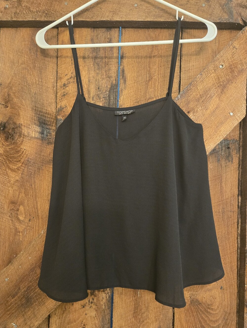 Topshop Black Women's Sleeveless Tunic Top